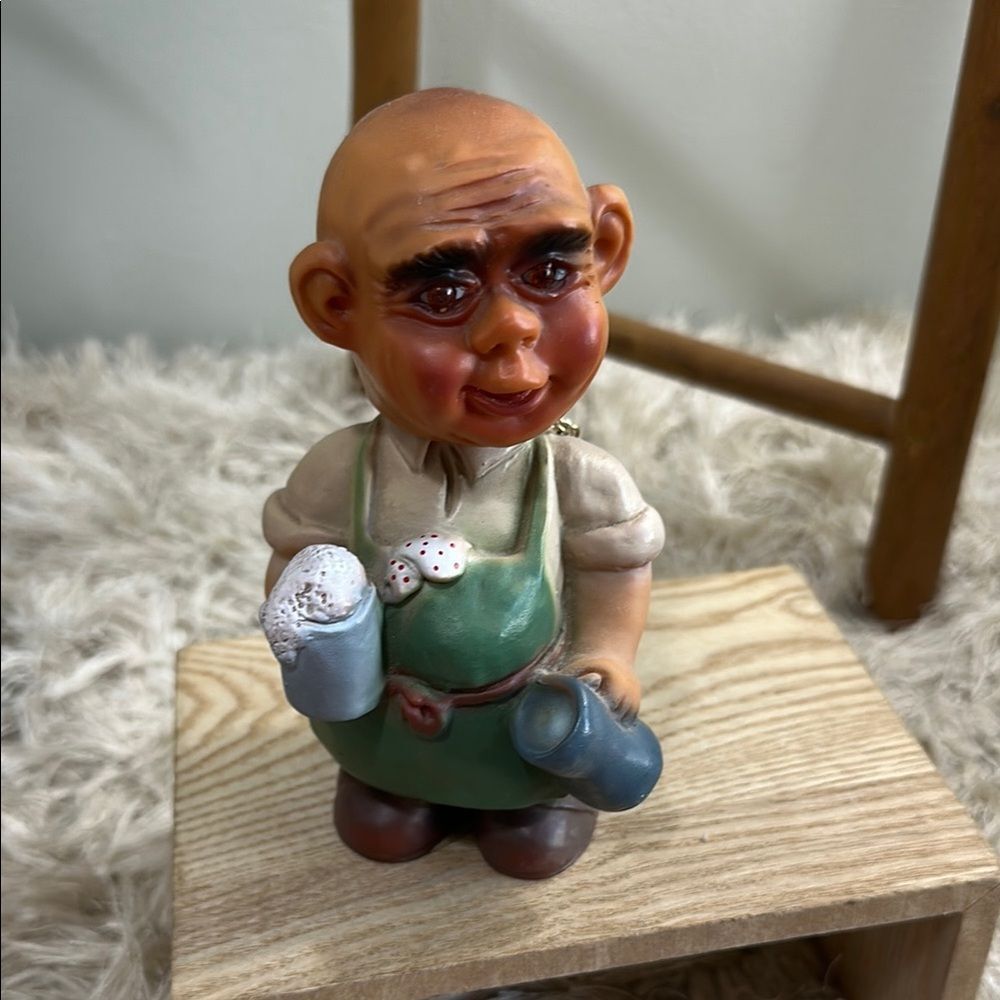 Heico German Brew Master Bartender‎ Bobblehead Nodder Plastic Figure Toy Vintage